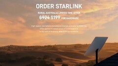 澳大利亚农村最近获得了Starlink设备交易（图片：SpaceX）