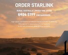 澳大利亚农村最近获得了Starlink设备交易（图片：SpaceX）