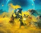 图片显示《地狱潜水员 2》中与怪物作战的团队。(图片来源：箭头） 