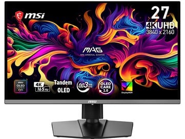 微星MAG 272UP QD OLED E16正面