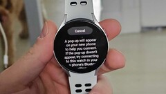 带有新测试版功能的Galaxy 手表。(Source: Max Weinbach via 9to5Google)
