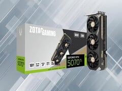 图为 Zotac RTX 5070 Ti GPU（图片来源：Zotac，有编辑）