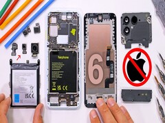 fairphone6 JerryRigEverything（图片来源：@JerryRigEverything）