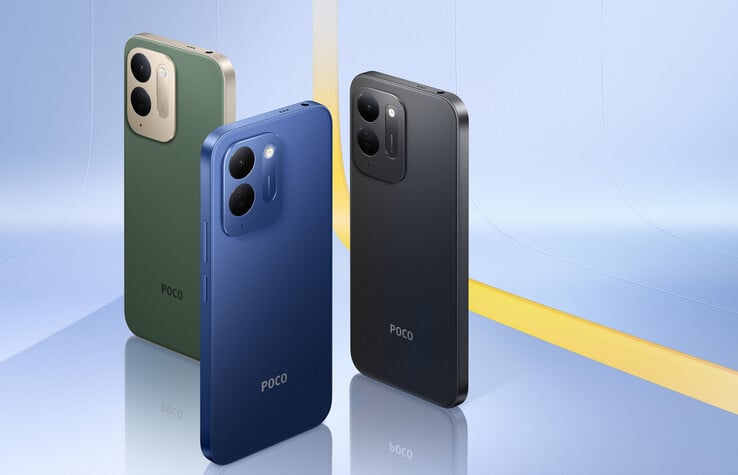 Poco C95 Pro 提供黑色、蓝色和绿色款式。