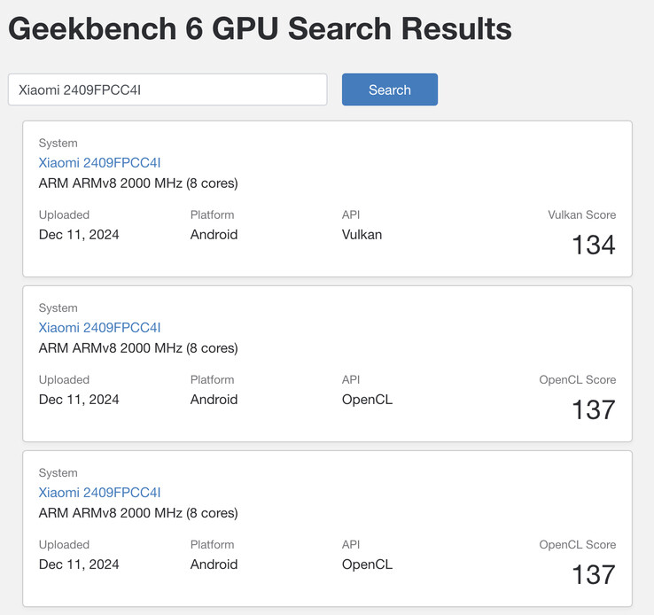 (图片来源：Geekbench）