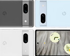 Pixel 7a的三种据称的发布颜色。(图片来源：@OnLeaks & MySmartPrice)