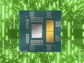 据报道，AMD Zen 7 Grimlock Halo APU 拥有多达 36 个 Zen 7 内核（上图为 AMD Raphael APU）。(图片来源：AMD，Unsplash，已编辑）