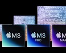 Apple M3 系列在 PassMark 基准数据库中表现强劲。(图片来源：Apple - 已编辑）