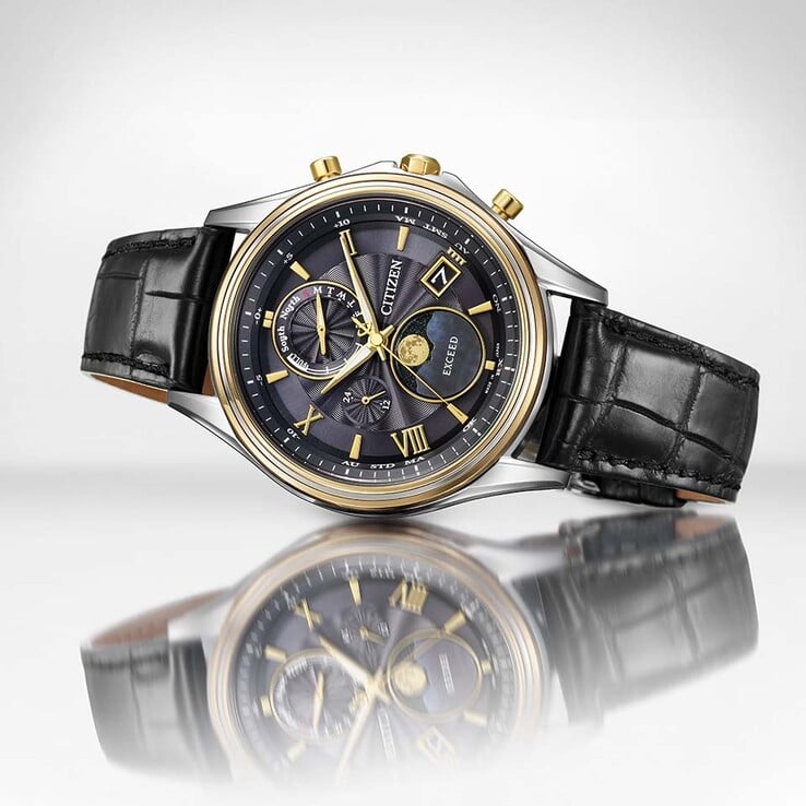 Citizen Exceed 中秋月 BY1025-17E 的斜视图