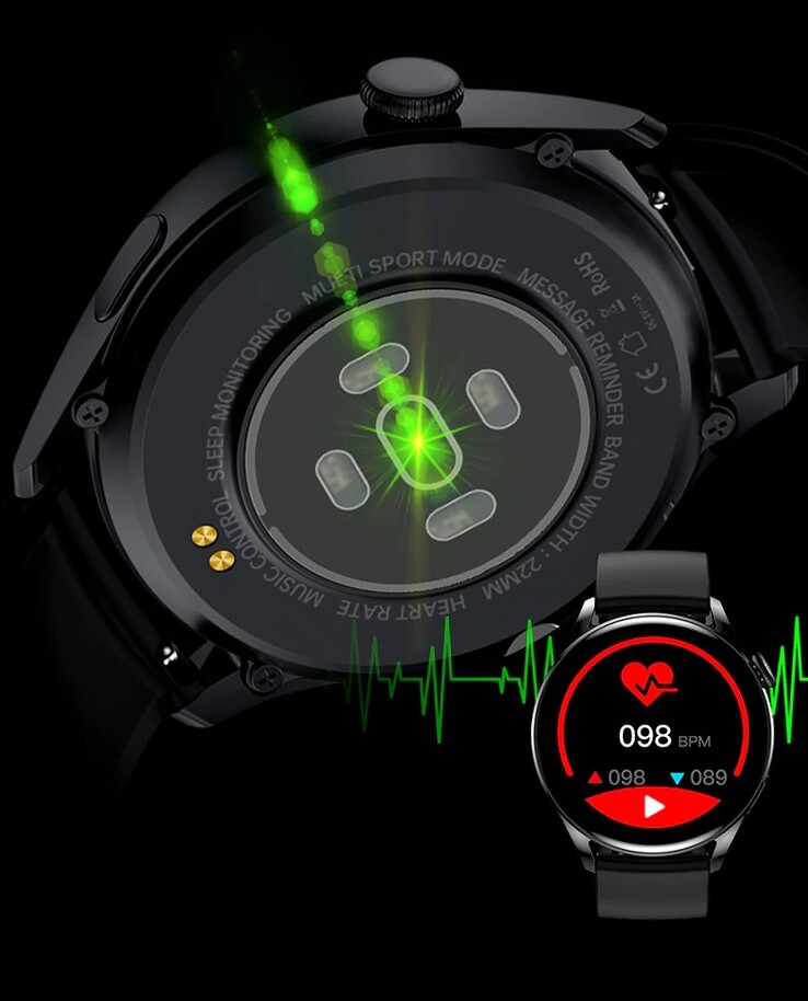 KESHUYOU GT5智能手表。(图片来源: KESHUYOU)