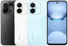 Tecno Spark 30C 5G 有极光云、蔚蓝天和午夜影三种配色（图片来源：Tecno）