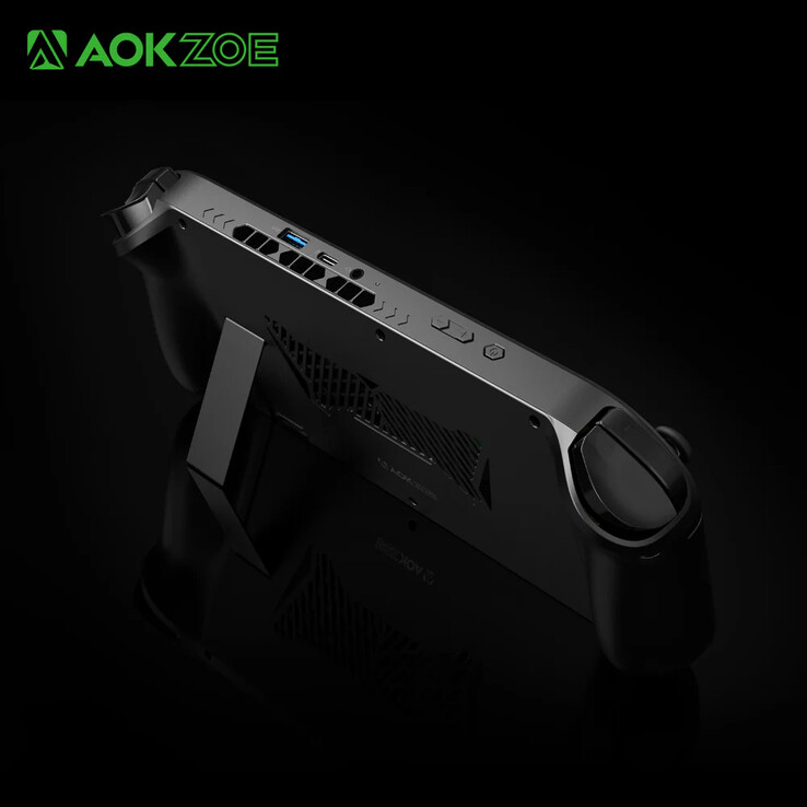 Aokzoe A1X 与许多同类产品不同，有一个内置支架。(图片来源：Aokzoe）