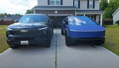 特斯拉 Cybertruck 面临着包括雪佛兰 Silverado EV 在内的同类电动皮卡的激烈竞争。(图片来源：Lamar MK via YouTube）