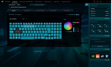 每个按钮的 RGB