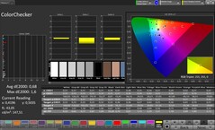 内部显示：ColorChecker （配置文件：专业，目标色彩空间：sRGB）-
