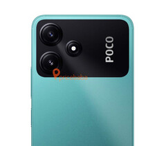 绿松石色的 POCO M6 Pro 5G。(图片来源：Pricebaba）