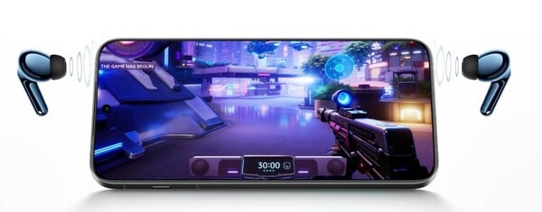 vivo TWS 5 耳机具有低延迟游戏模式。(图片来源：vivo）
