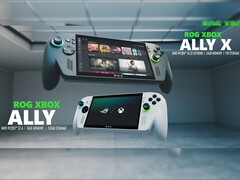 ROG Xbox Ally 和 ROG Xbox Ally X 掌机。(图片来源：微软）