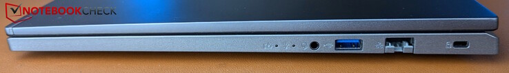 右侧组合音频插孔、USB-A 3.0、局域网、Kensington 插槽