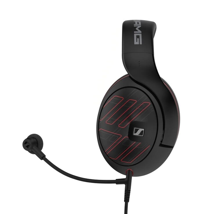 森海塞尔 HD 620S 梅赛德斯-AMG 特别版配备了一支内置的 HD 500 伸缩式麦克风。