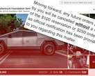 Cars &amp; Bids上的这辆特斯拉Cybertruck不受特斯拉反销售政策的限制，但也有一些人因试图进行类似销售而遭到禁止。(图片来源：Cars &amp; Bids / Cybertruck Owners Club - 已编辑）。
