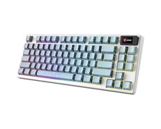 微星 Forge GK600 TKL 无线拓扑蓝色版。(图片来源：微星）