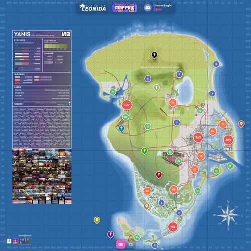 map.stateofleonida.net 显示的《GTA 6》地图