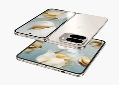 据说谷歌 Pixel 10 Pro Fold 的铰链更薄。(图片来源:@OnLeaks /Android Headlines)