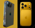 泄露的 iPhone Ultra 设计模型（左）与 iPhone 17 Pro（右）相邻 - 已编辑。
