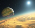开普勒-1625b，一颗围绕天鹅座开普勒-1625 号恒星运行的系外行星。(图片来源：法新社--RON MILLER / LEEMAGE）