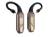 iFi Go Pod Max 无线 DAC 可直接与 IEM 相连，并佩戴在耳朵上。(图片来源：iFi）