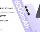 Realme Narzo 80 Lite 5G 有水晶紫和玛瑙黑两种颜色可供选择（图片来源：Realme）