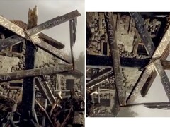 生化危机 4》重制版致敬视频中疑似提到《生化危机 9》。(图片来源：PVCFork3 on X）