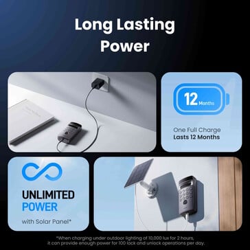 它还可以由太阳能电池板供电。(图片来源：SwitchBot）