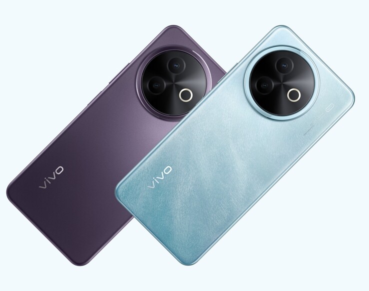 vivo Y39 5G 有莲花紫和海洋蓝两种配色（图片来源：vivo）
