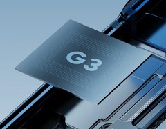 Pixel 8 和 Pixel 8 Pro 配备的 Tensor G3 SoC 的营销图片。(来源：谷歌）