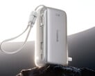 SuperCharge Pro 3 合 1 有两条线缆：一条集成线缆和一条可拆卸线缆。图：电源箱的宣传效果图。 