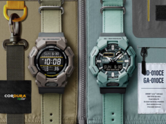 卡西欧 G-Shock GA-010CE-2A 和 GD-010CE-5 手表（如图）在欧洲上市。(图片来源：卡西欧）
