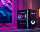 带有华硕和 Xbox 徽标的紧凑型游戏 PC 模拟图(图片来源:华硕、Microsoft Gaming,有编辑)。