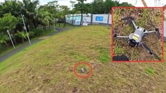 一位山地自行车爱好者在公园里偶然发现：大疆创新迷你 5 Pro，预计最早将于 8 月发布。(图片来源：Mauro Tandoi 编辑）