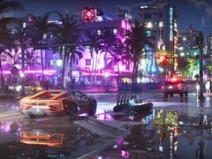 展示 Vice City 夜生活的 GTA 6 截图