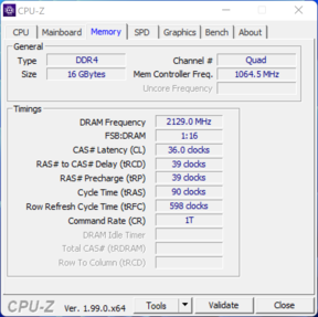 CPU-Z内存