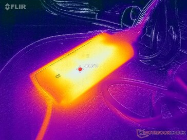 运行高负荷时,交流适配器的温度可达 41 C 以上