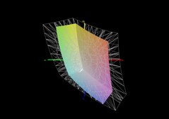 Medion Erazer Deputy 15 P1 与 sRGB 的对比