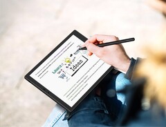 Hannspree Lumo 是一款Android 平板电脑,配备反射式 LCD 屏幕(图片来源:Hannspree)。