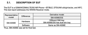 Galaxy A55 是又一款 25W 充电智能手机。(来源：FCC via MySmartPrice）