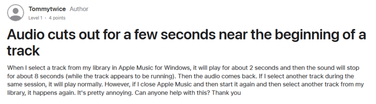(图片来源：Apple 支持社区）