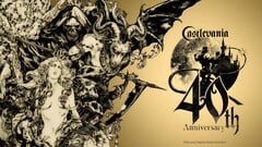 一张宣布《恶魔城》40周年的横幅
