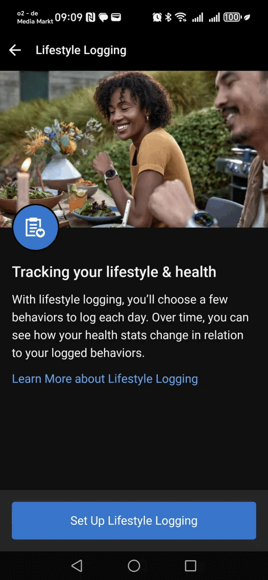 Garmin 生活方式记录工具的截图。(图片来源：截图）
