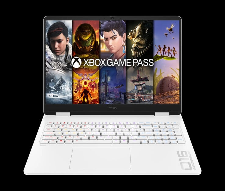 全新 HyperX Omen 16 陶瓷白外观。